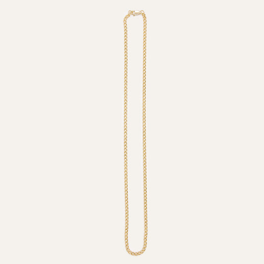 Gold Oval Link Chain Necklace