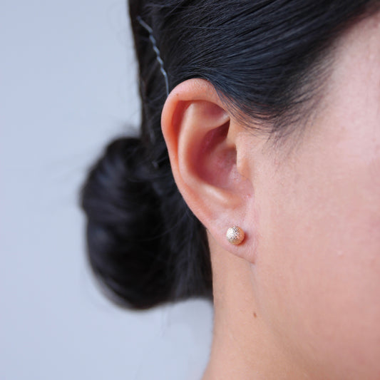 Gold Stardust Ball Studs - 6mm