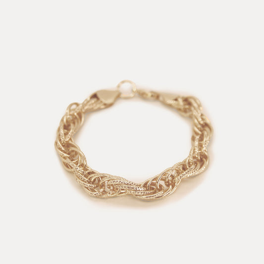 Gold Rope Chain Bracelet