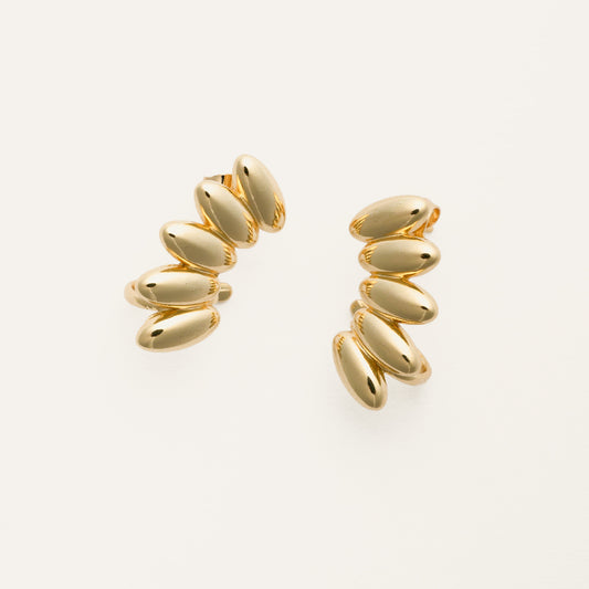 Golden Foliage Earrings